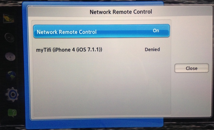 TV list of remote devices